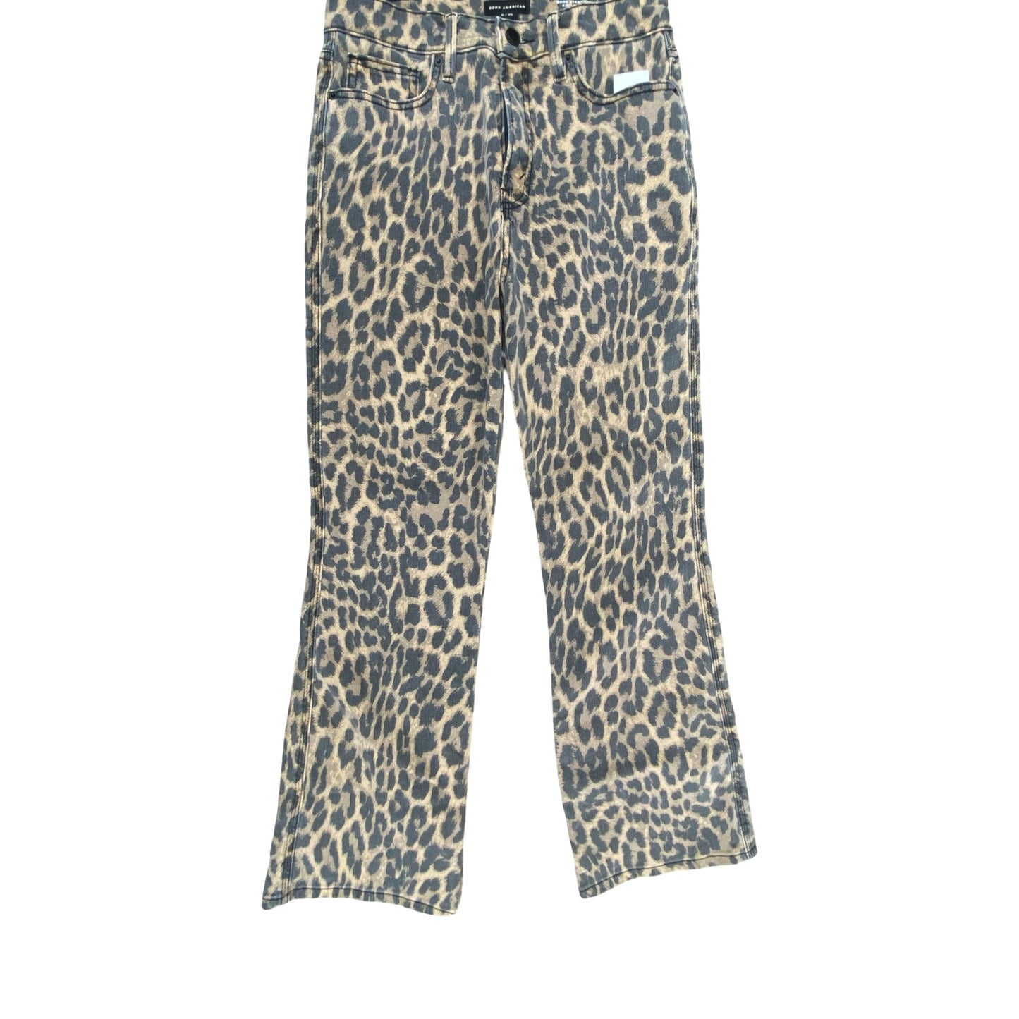 Jeans Flared By Good American In Animal Print, Size:8