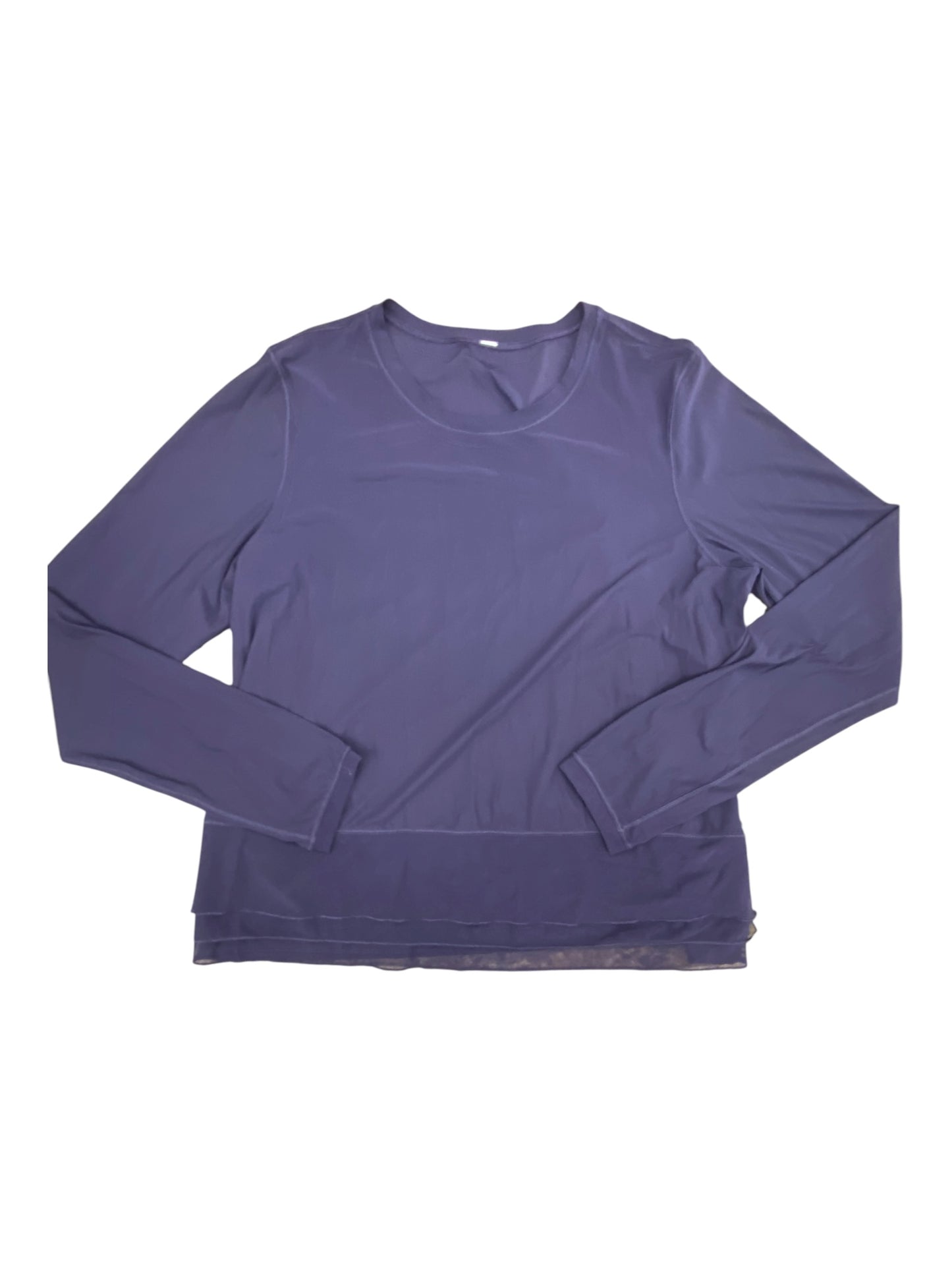 Athletic Top Ls Crewneck By Lululemon In Purple, Size:S