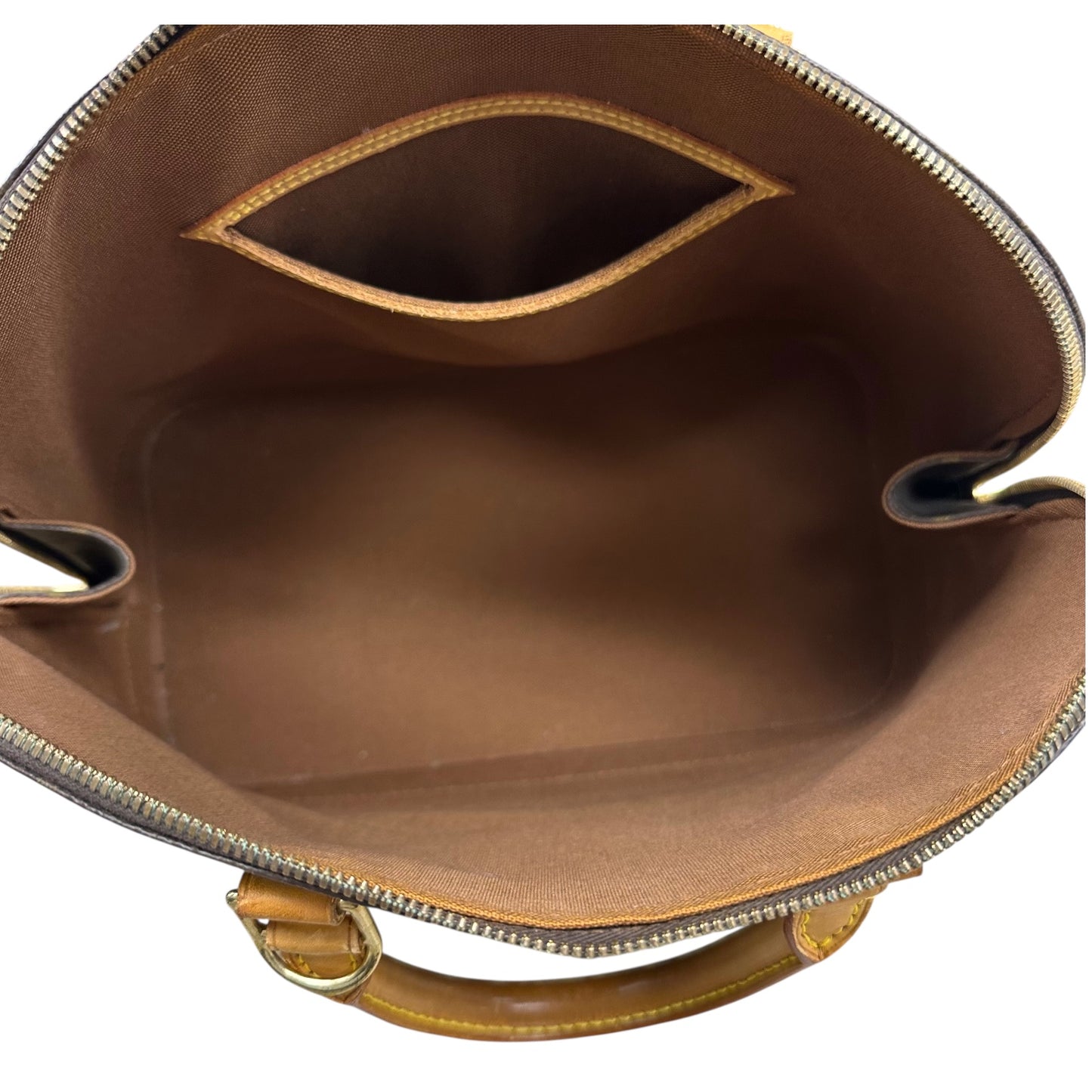 Handbag Luxury Designer By Louis Vuitton In Brown, Size:Medium