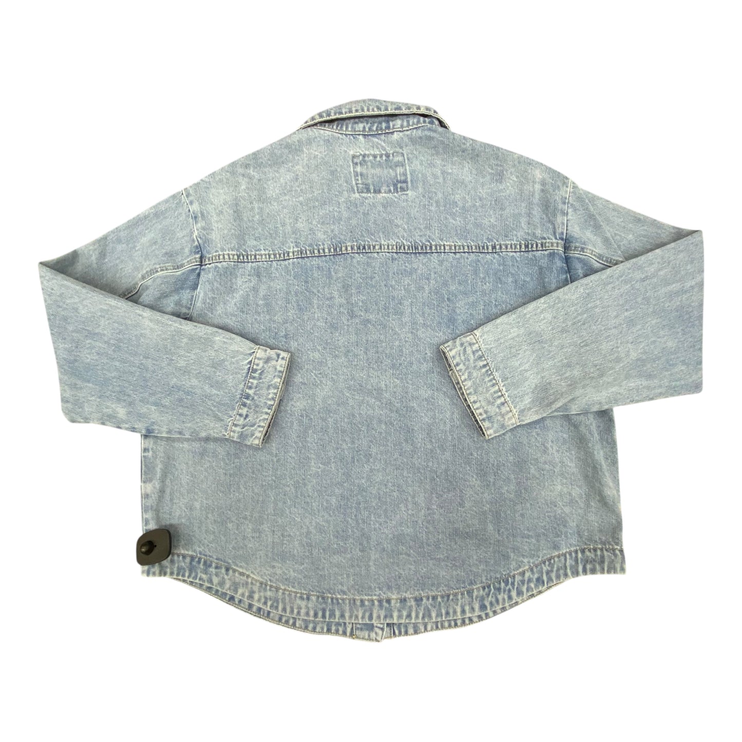 Jacket Denim By American Bazi In Blue Denim, Size:L