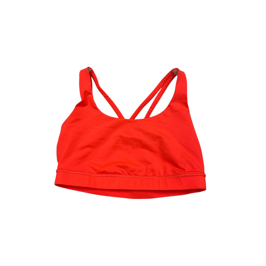 Athletic Bra By Lululemon In Orange, Size:8