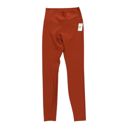 Athletic Leggings By Lululemon In Orange, Size:6