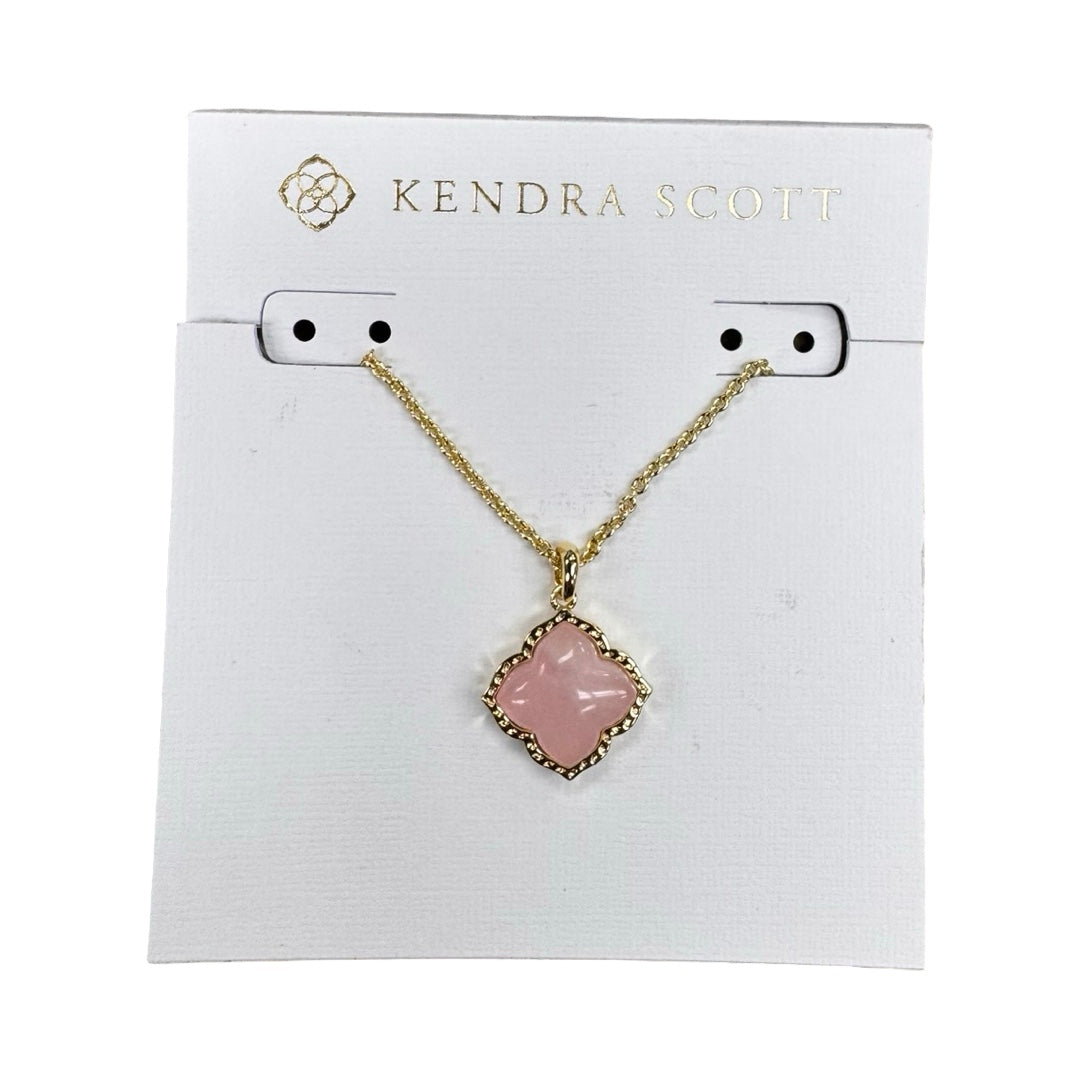 Necklace Pendant By Kendra Scott In Gold & Pink