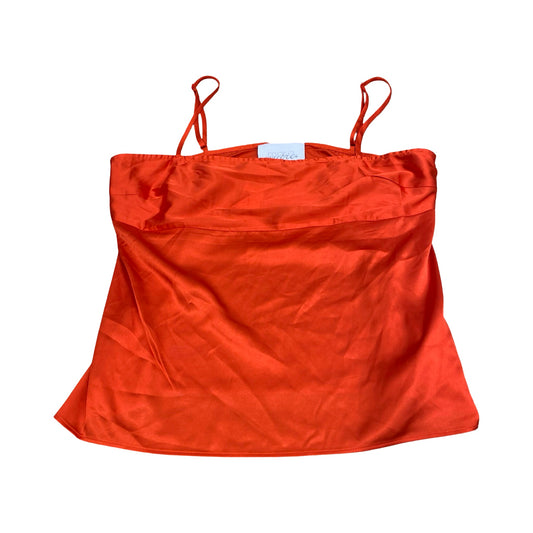 Top Sleeveless By Mare Mare In Orange, Size:M