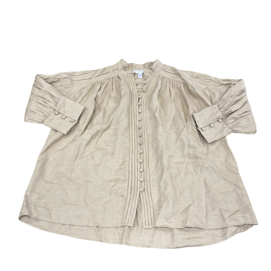 Top Ls By Banana Republic In Tan, Size:M