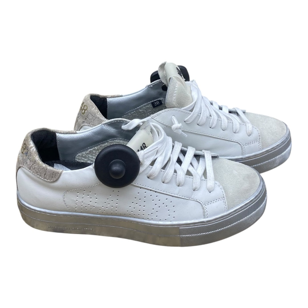 Shoes Sneakers By P448 In Grey & White, Size:7.5