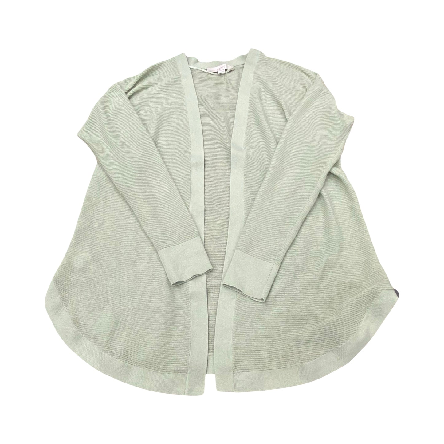 Sweater Cardigan By Loft In Green, Size:S