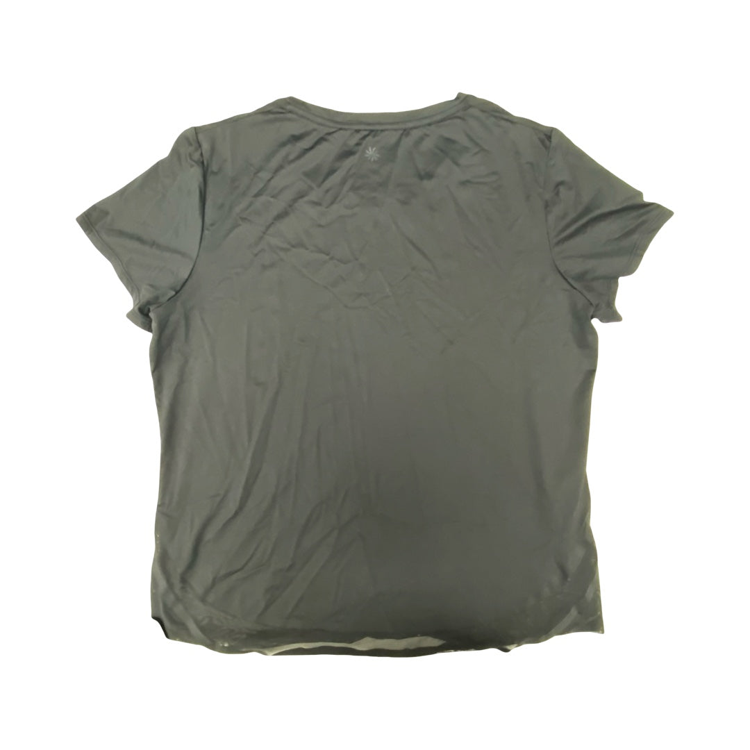 Athletic Top Ss By Athleta In Black, Size:L