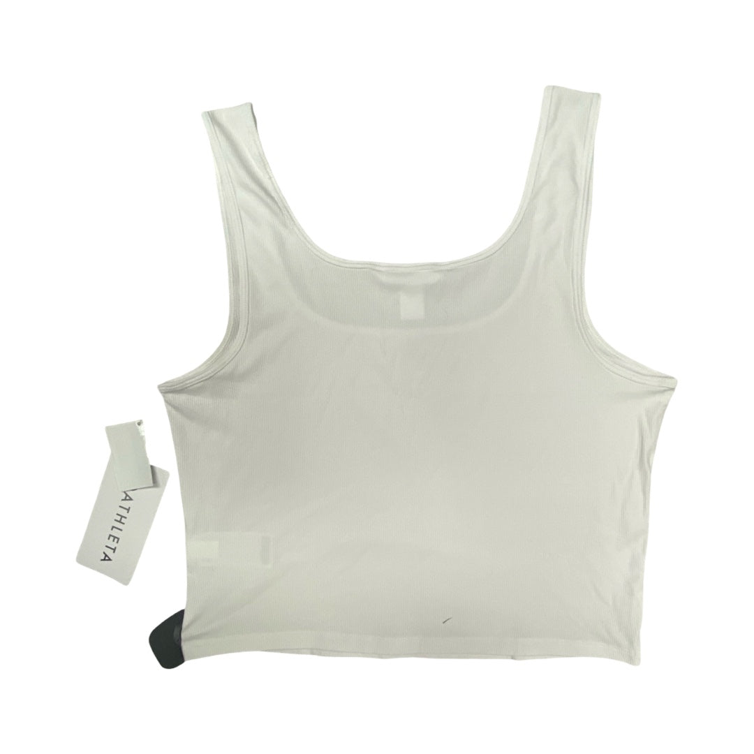 Athletic Tank Top By Athleta In White, Size:L