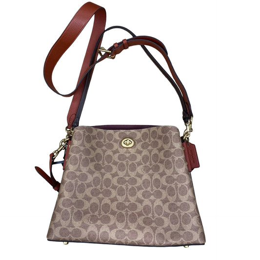 Handbag Designer By Coach In Brown, Size:Medium
