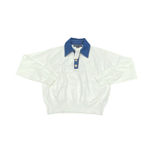 Sweater By French Connection In Blue & Cream, Size:Xs