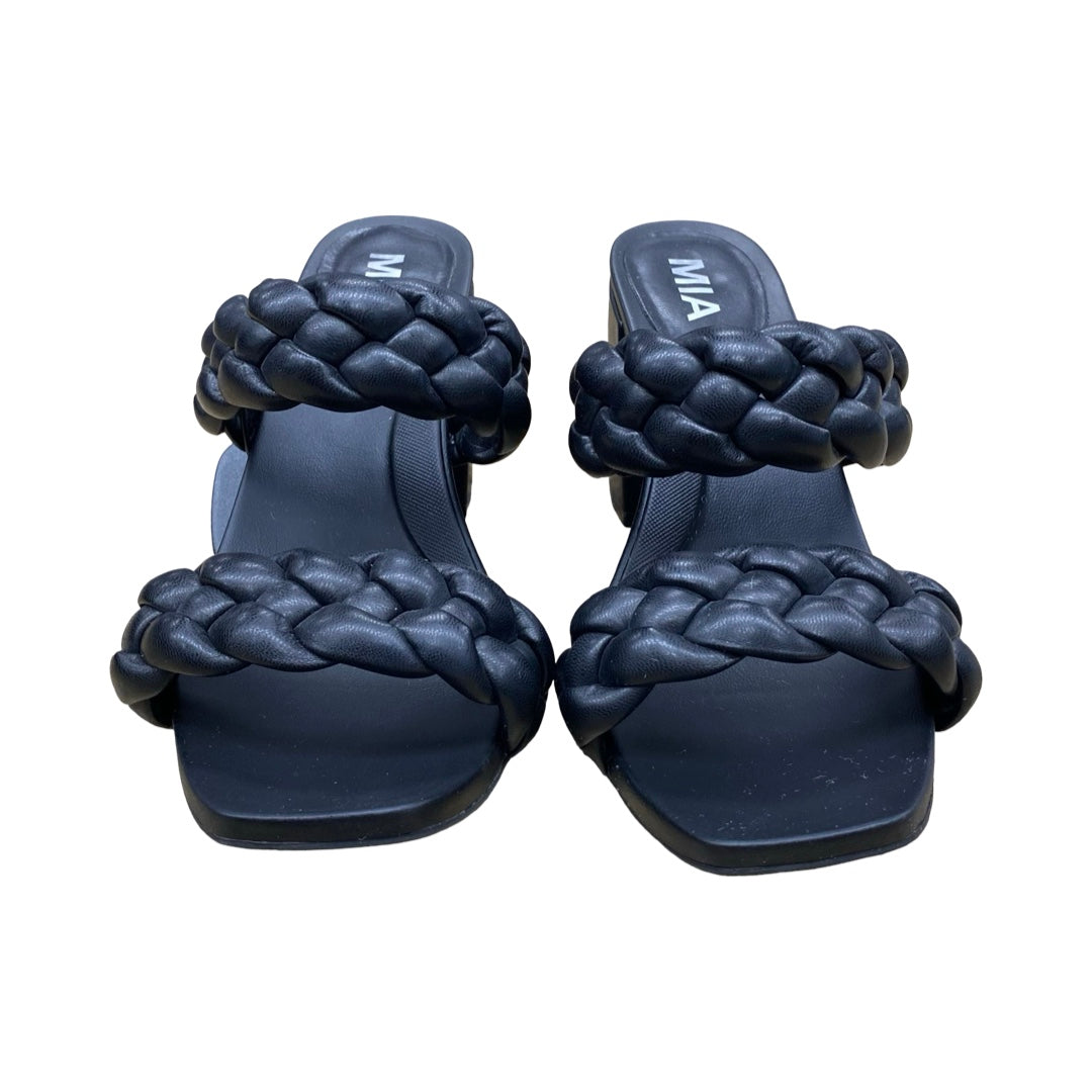 Shoes Heels Block By Mia In Black, Size:7.5