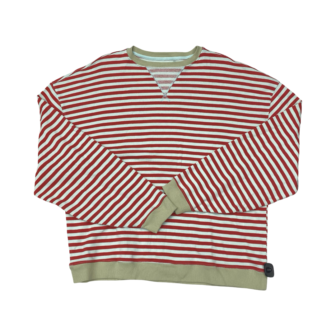 Sweatshirt Crewneck By We The Free In Striped Pattern, Size:L