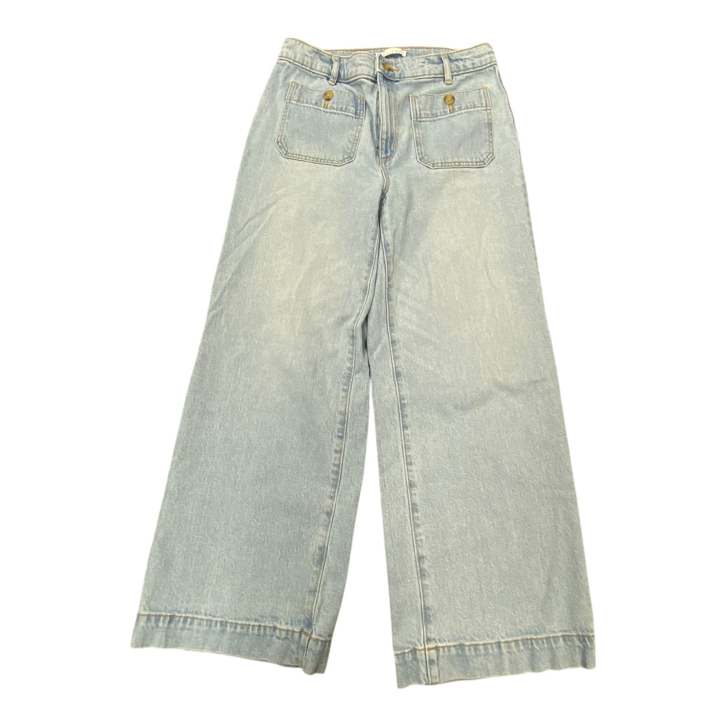 Jeans Wide Leg By Loft In Blue Denim, Size:6