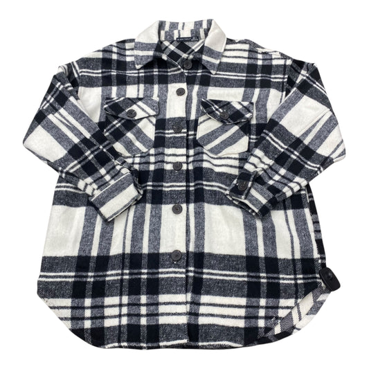 Jacket Shirt By Black Tape In Plaid Pattern, Size:S