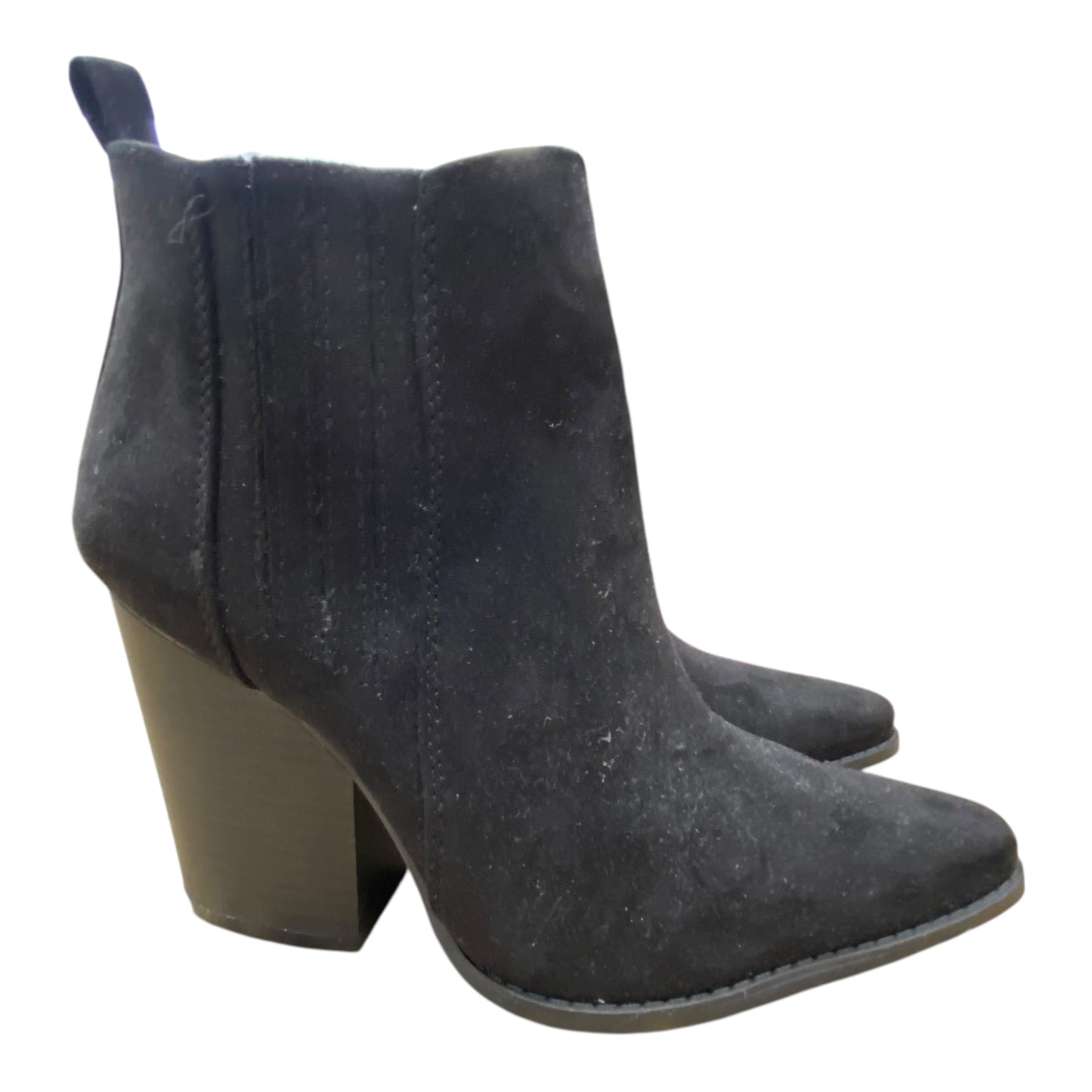 Boots Ankle Heels By Qupid In Black, Size:8