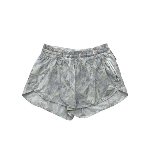 Athletic Shorts By Lululemon In Grey & White, Size:10