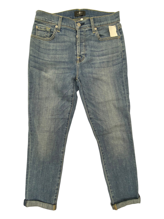 Jeans Straight By 7 For All Mankind In Blue, Size:4