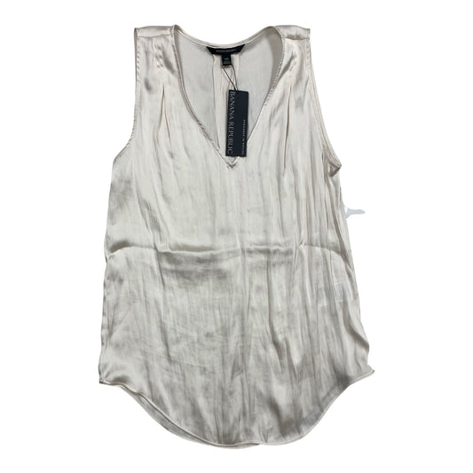 Top Sleeveless By Banana Republic In Cream, Size:Xs