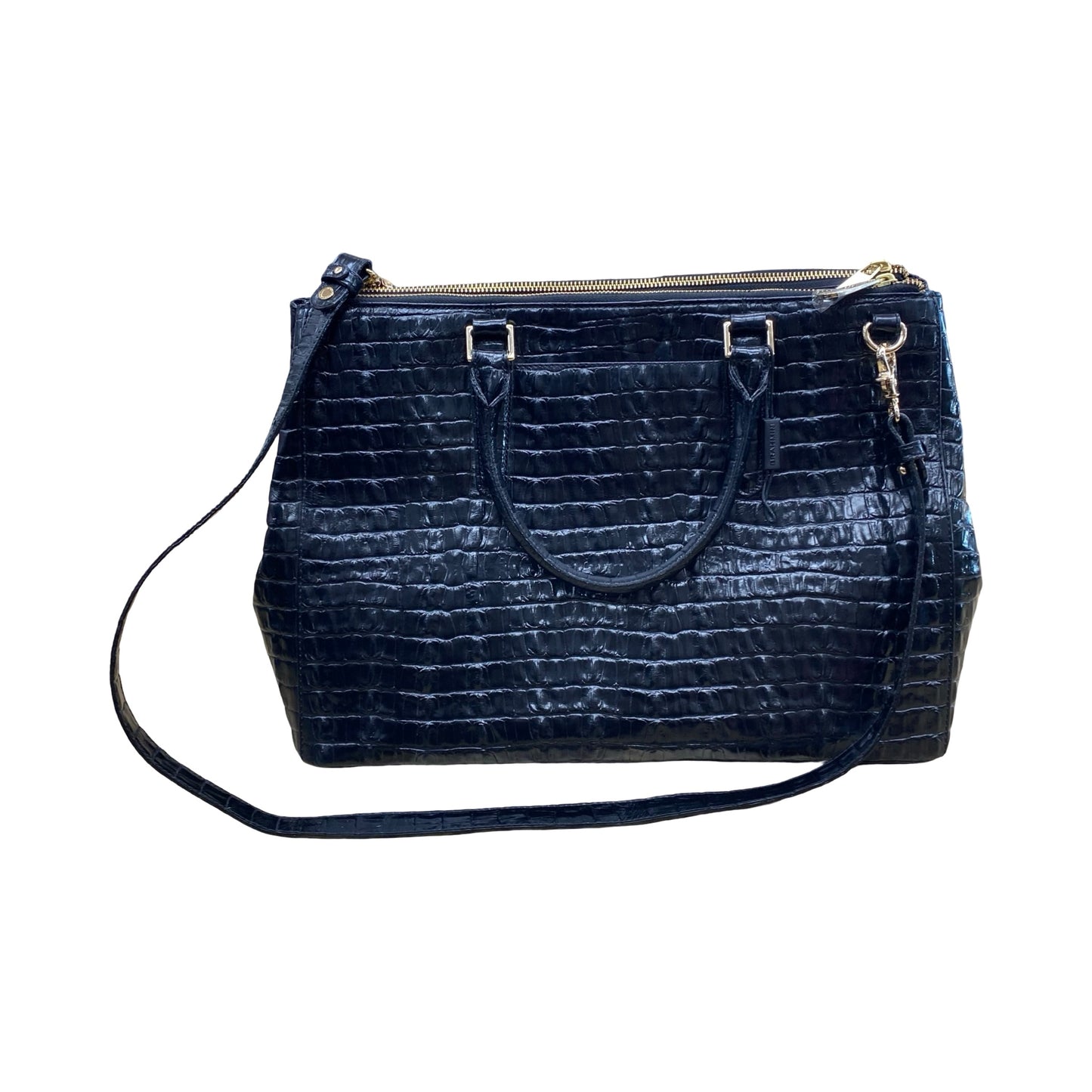 Handbag Designer By Brahmin In Black, Size:Large