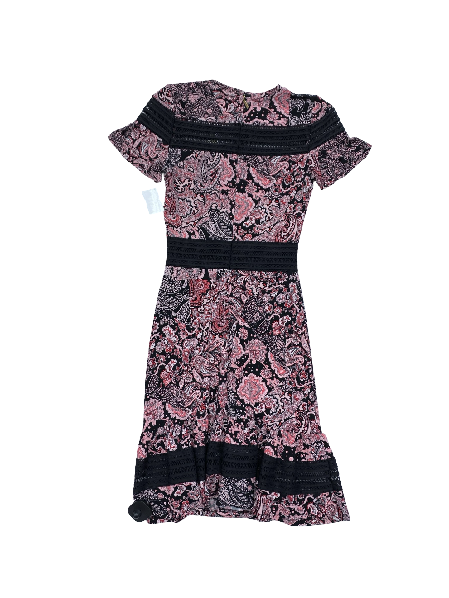 Dress Party Midi By Michael By Michael Kors In Black & Pink, Size:XXS
