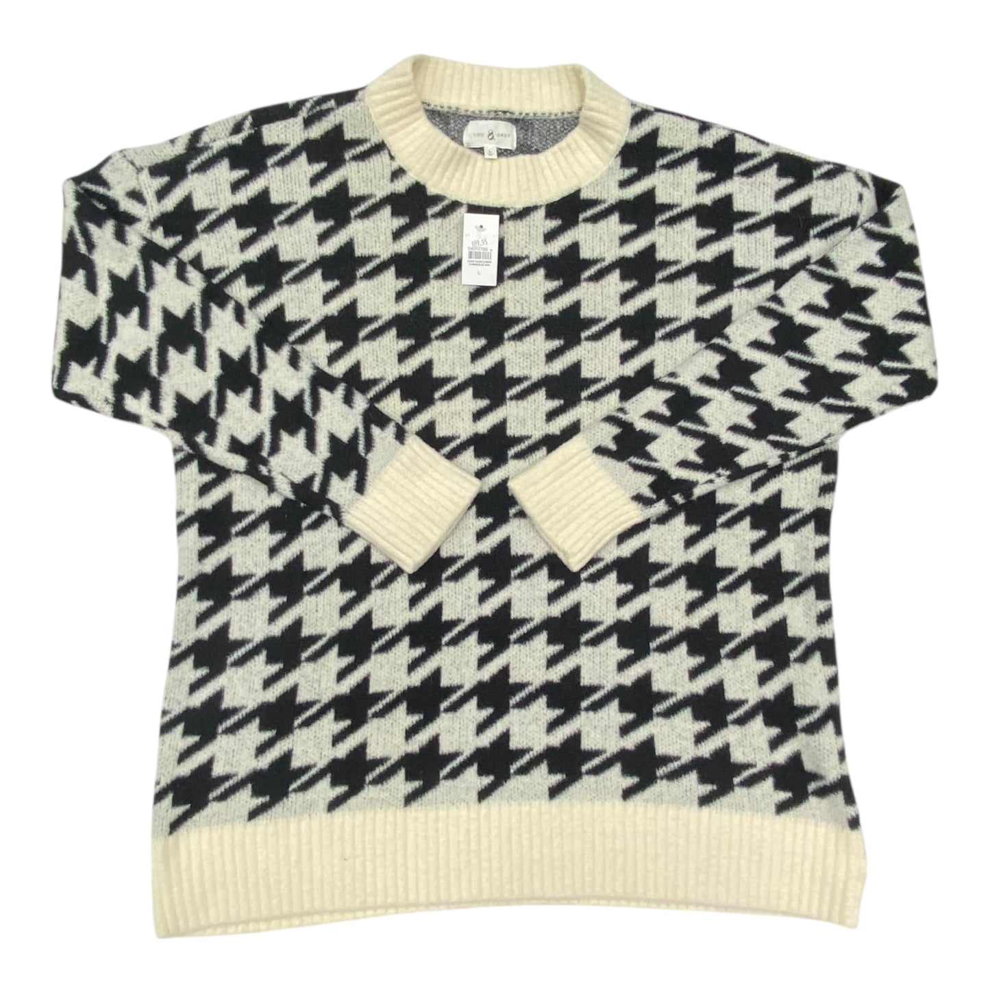 Sweater By Lou And Grey In Black & Cream, Size:L