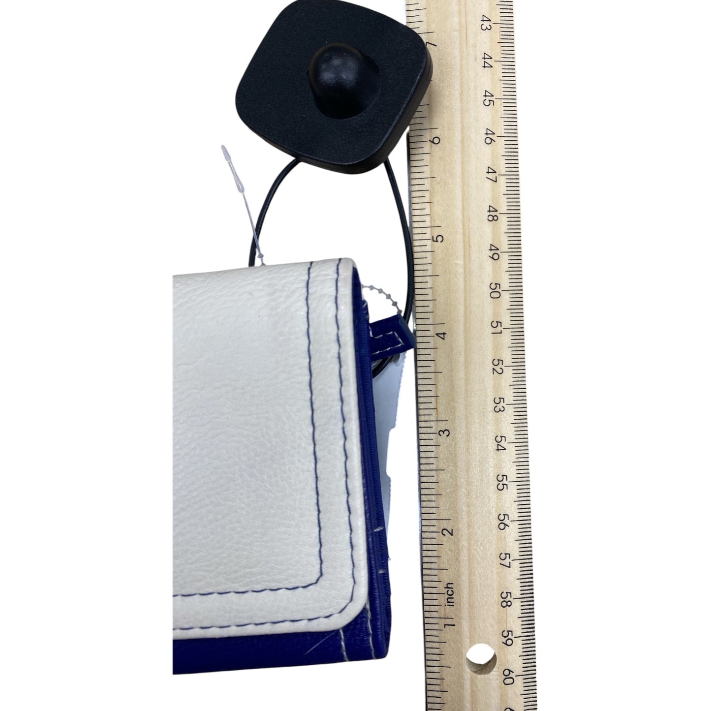 Wallet By Cmc In Blue & Cream, Size:Small