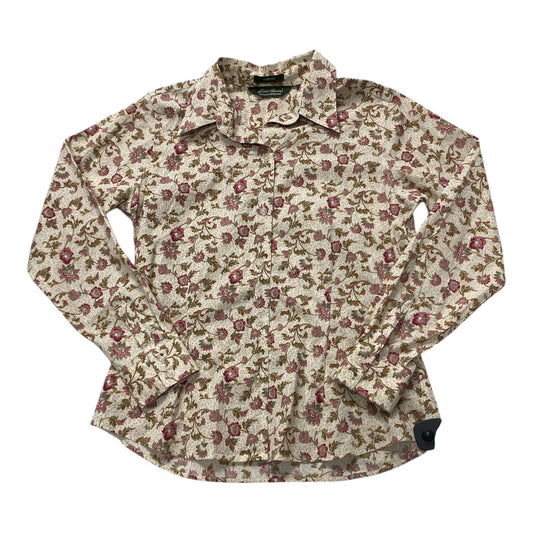 Top Ls By Eddie Bauer In Floral Print, Size:M
