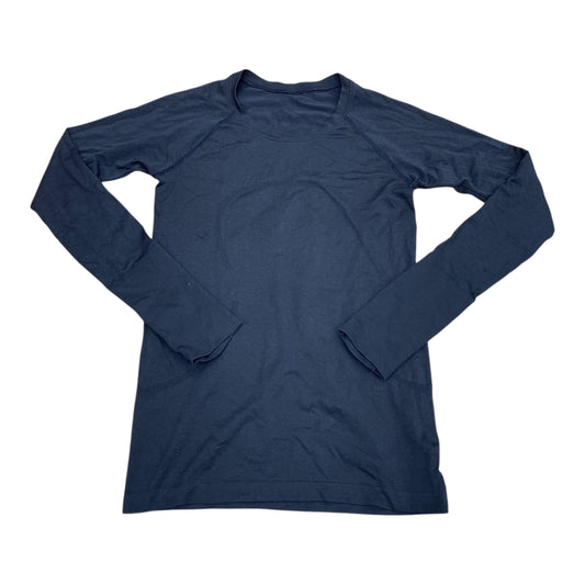 Athletic Top Ls Crewneck By Lululemon In Black, Size:6