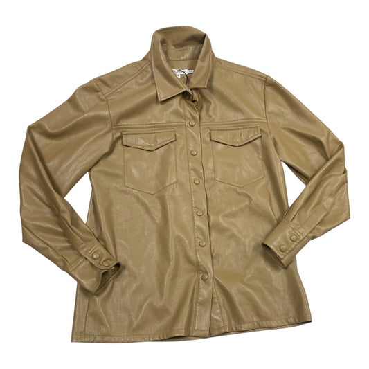 Jacket Shirt By Good American In Brown, Size:M