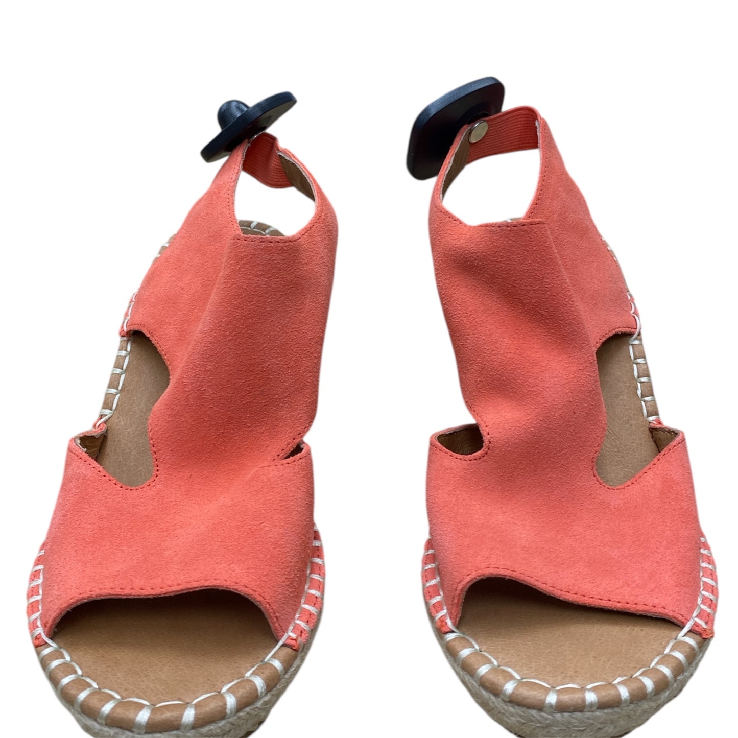 Shoes Heels Wedge By Gentle Souls In Peach, Size:7.5