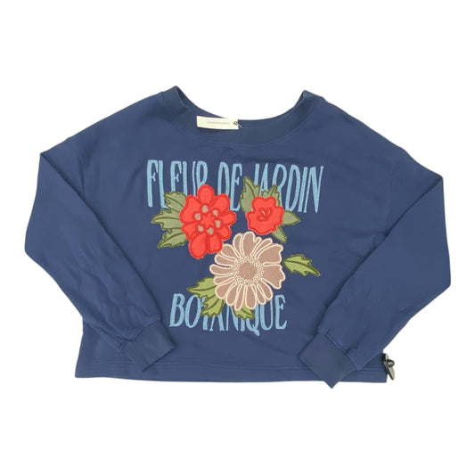 Sweater By Anthropologie In Navy, Size:M