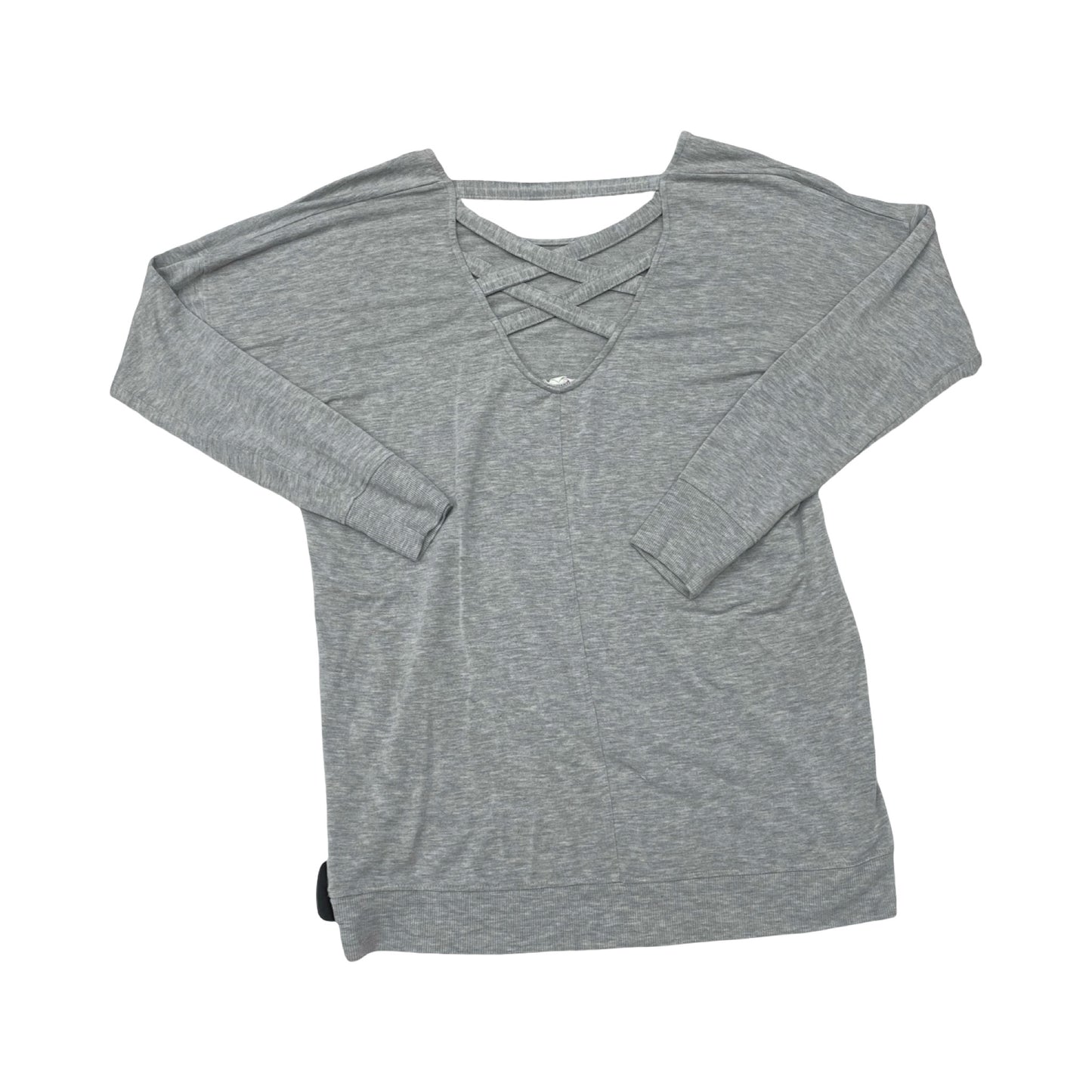 Athletic Top Ls Crewneck By Athleta In Grey, Size:M