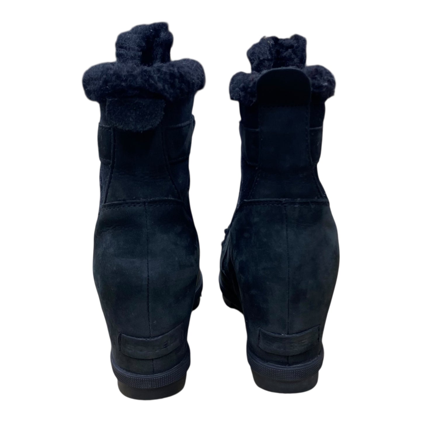 Boots Designer By Sorel In Black & Grey, Size:8