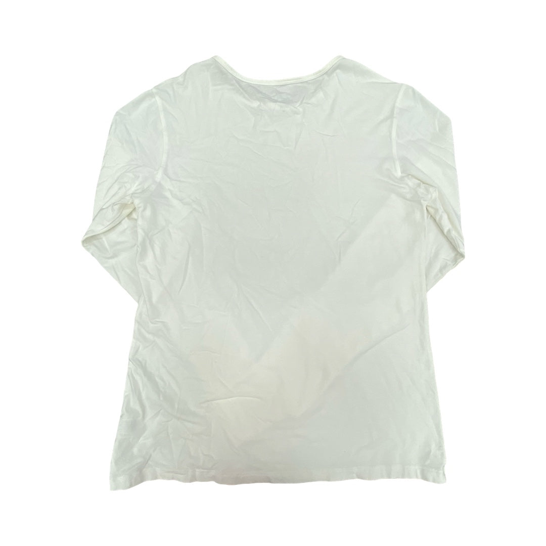 Athletic Top Ls Crewneck By Coolibar In White, Size:M