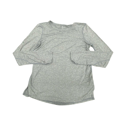 Athletic Top Ls Crewneck By Zella In Grey, Size:S