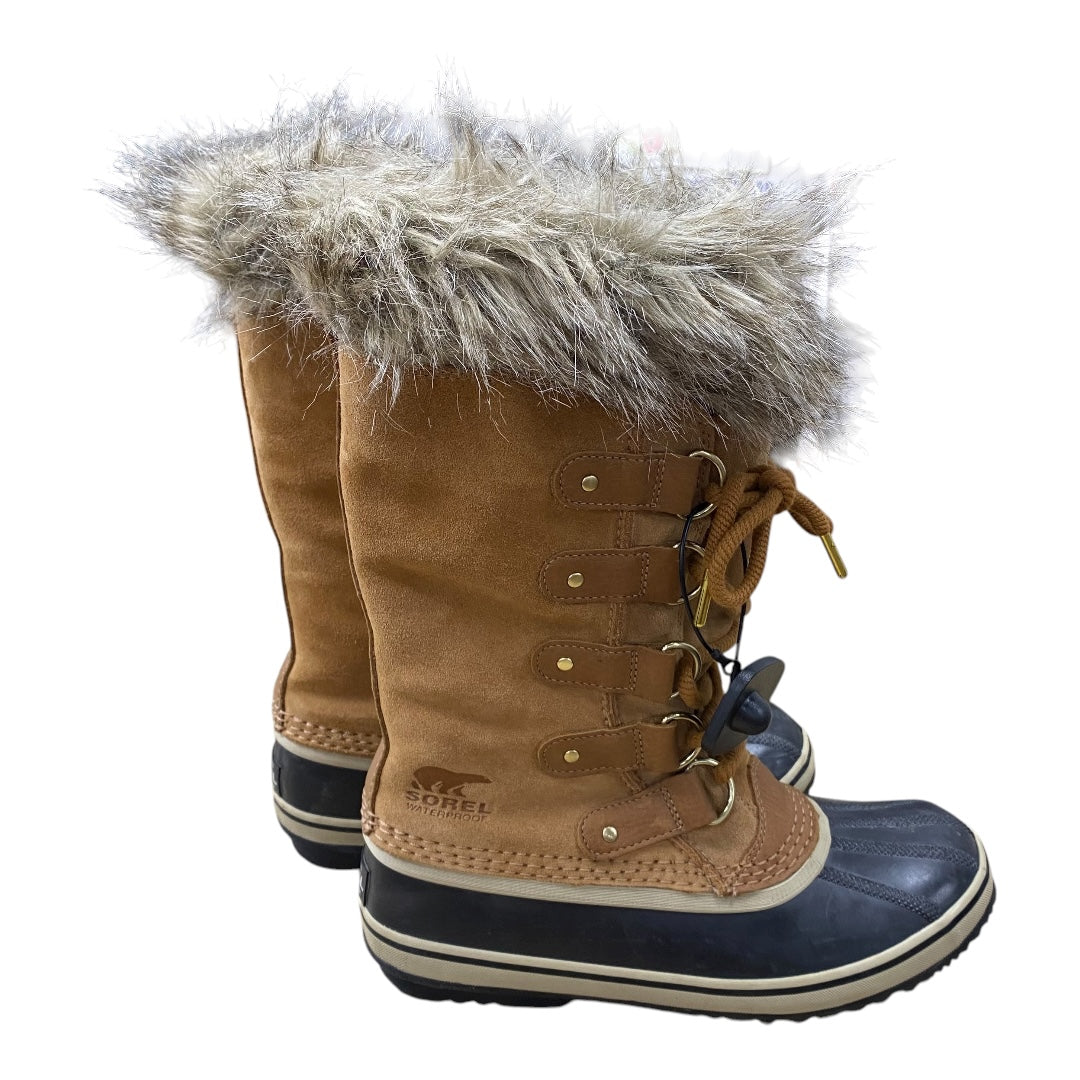 Boots Designer By Sorel In Black & Brown, Size:7.5