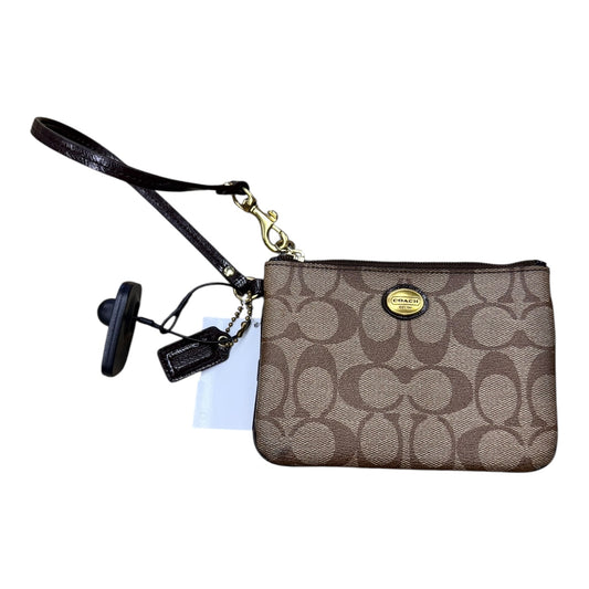 Wristlet Designer By Coach In Brown, Size:Small