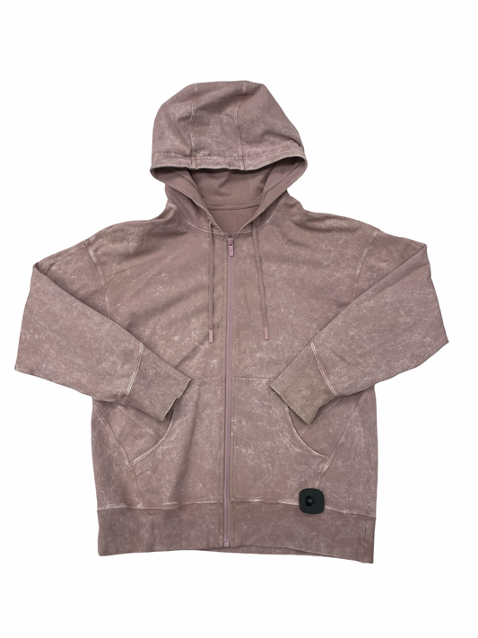 Athletic Jacket By Lululemon In Mauve, Size:8