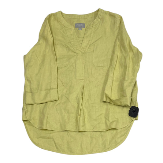 Top 3/4 Sleeve By PURE COLLECTION In Green, Size:S