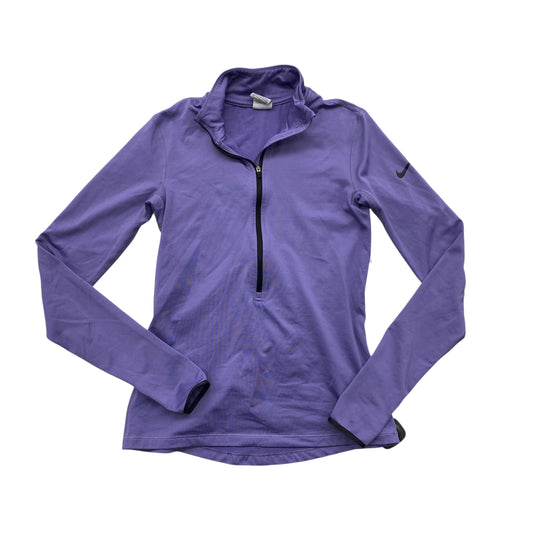 Athletic Sweatshirt Collar By Nike Apparel In Purple, Size:M