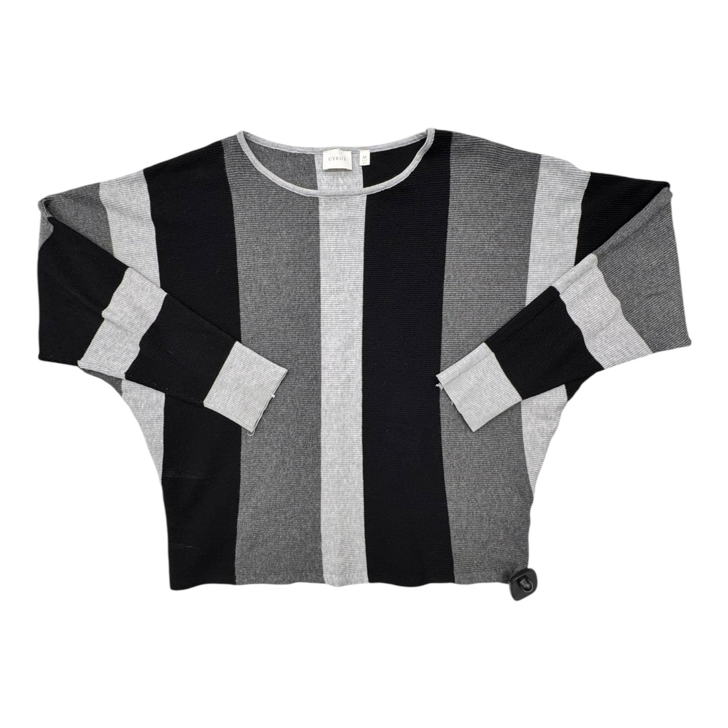 Sweater By Cyrus In Black & Grey, Size:M