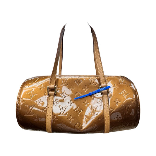 Handbag Papillon Vernis Luxury Designer By Louis Vuitton In Bronze, Size:Large (11.75”Lx6”Hx6”W)