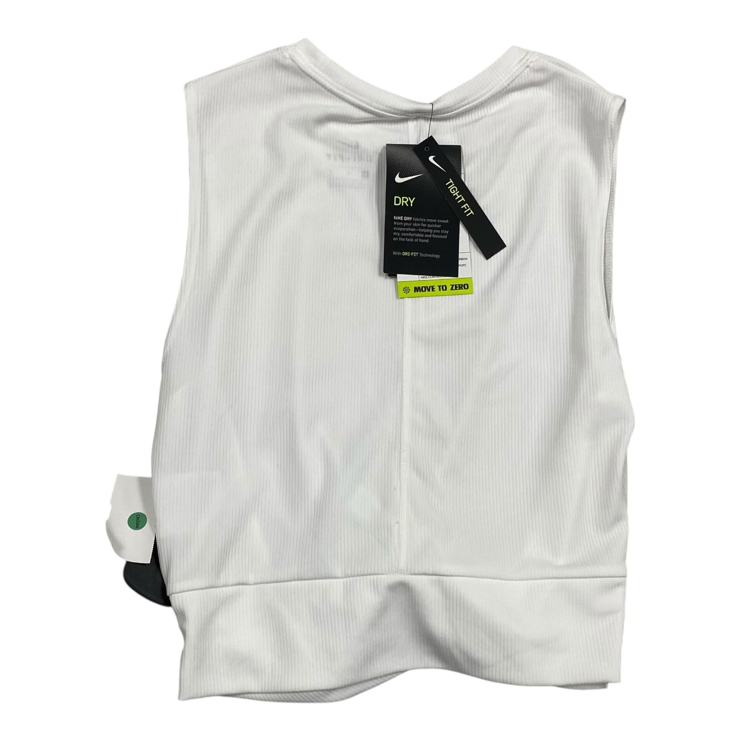Athletic Tank Top By Nike Apparel In White, Size:M