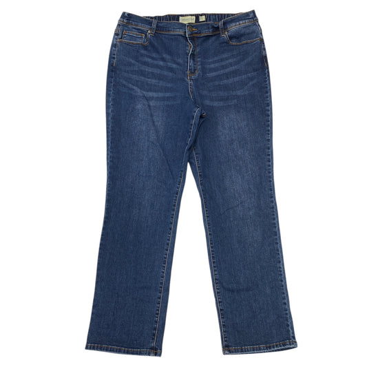 Jeans Skinny By Coldwater Creek In Blue Denim, Size:18