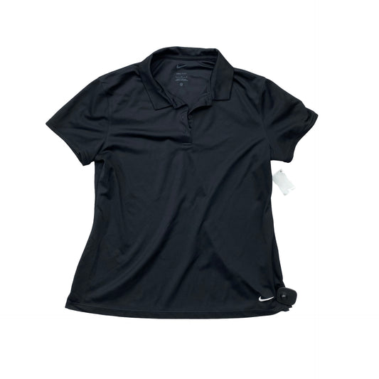 Athletic Top Ss By Nike In Black, Size:L