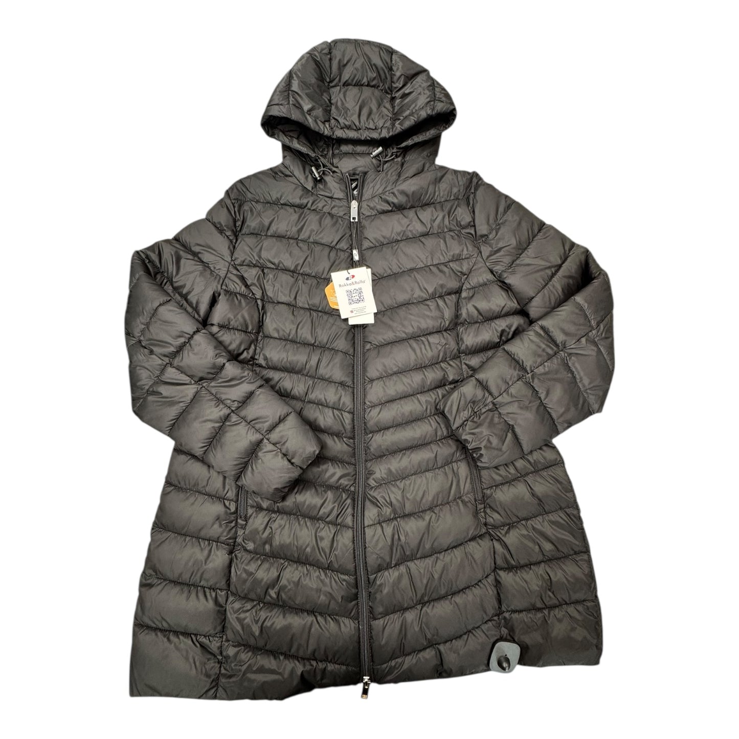 Jacket Puffer & Quilted By Rokka&Rolla In Black, Size:Xxl