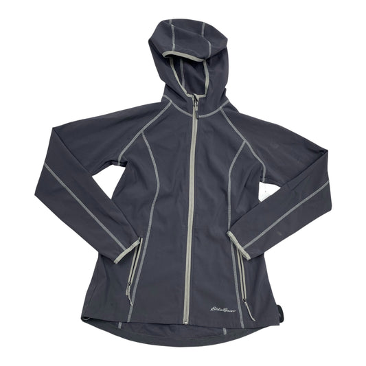 Athletic Jacket By Eddie Bauer In Grey, Size:S