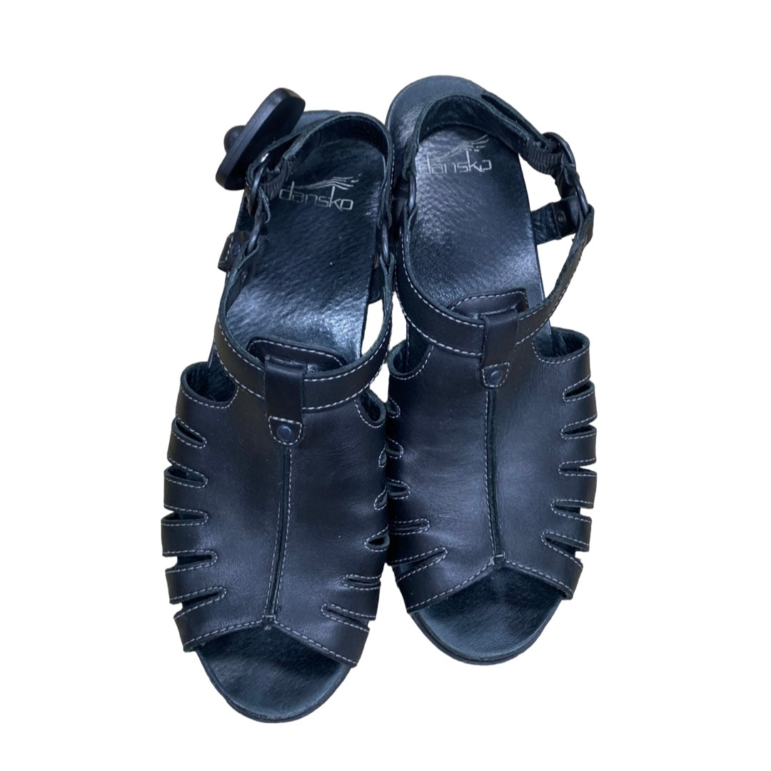 Shoes Heels Block By Dansko In Black, Size:9