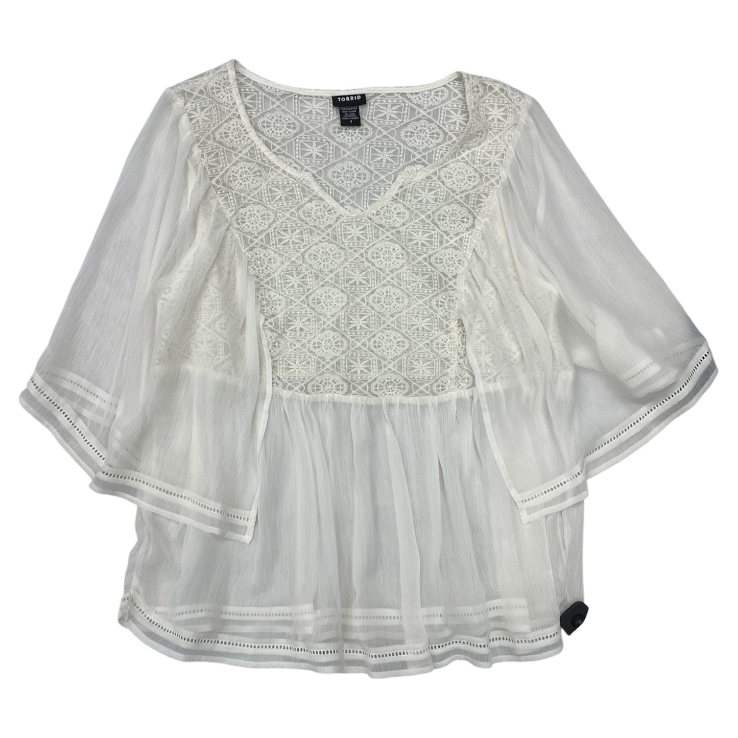 Top Ss By Torrid In White, Size:1X